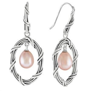 Peter Thomas Roth Sterling Oval Earrings Pearl